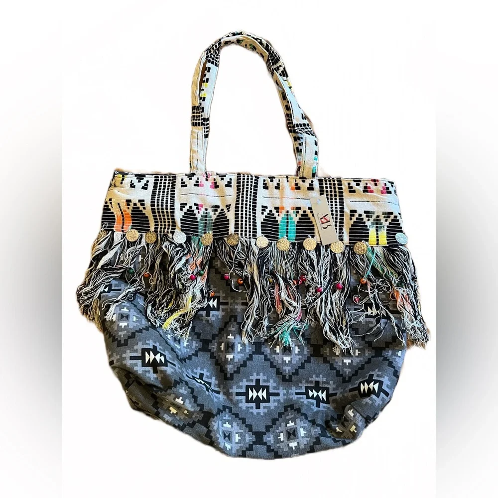America & Beyond Canvas Jacquard Tote